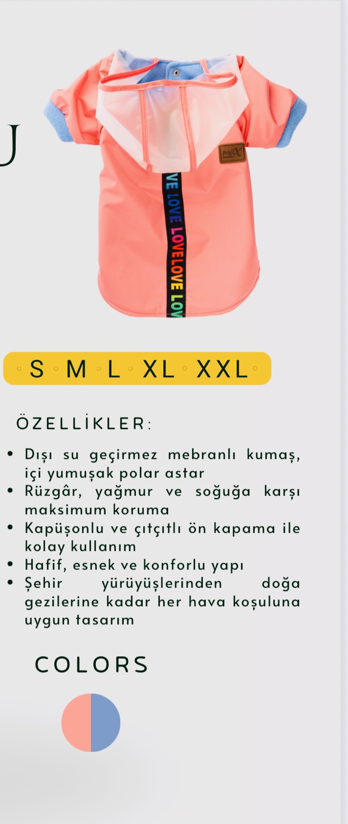ŞEFFAF KAPÜŞONLU YAĞMURLUK PEMBE